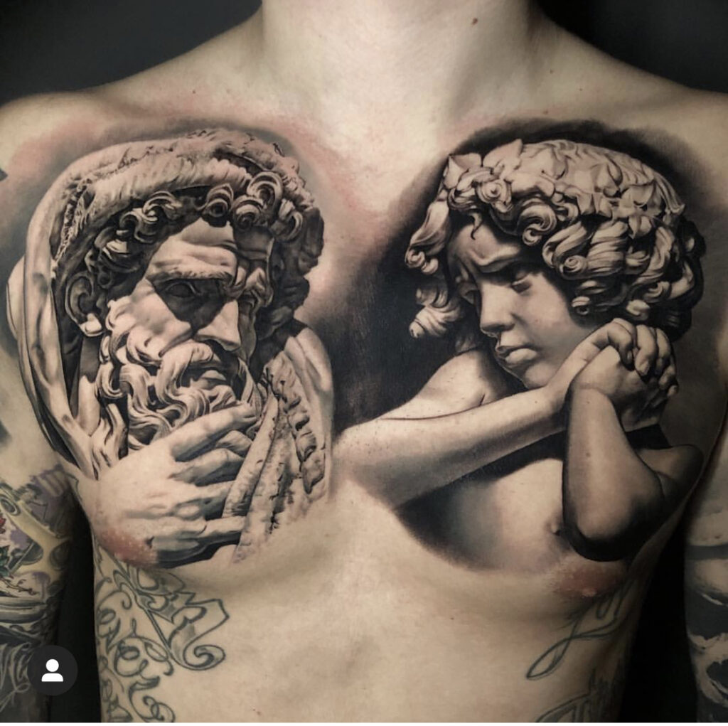 Matteo Pasqualin, petto tatuato, tatuatore padova, tatuatori padova, tatuatore piove di sacco, studio di tatuaggi padova, tattoo padova, traptattoo